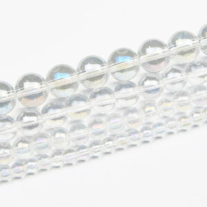 Glass Beads - Clear AB -Riverside Beads