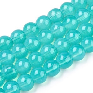 8mm Opaque Glass Round Beads