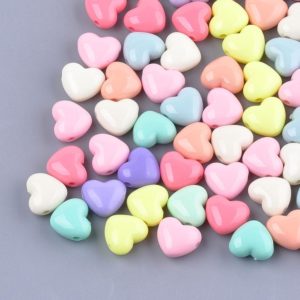 Acrylic Heart Bead - Riverside Beads