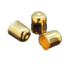 7mm Rounded Kumihimo End Caps - Gold - Riverside Beads