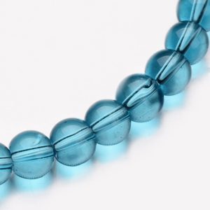 Glass Bead - Teal - Riverside Beads