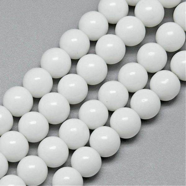 Glass Bead - White - Riverside Beads