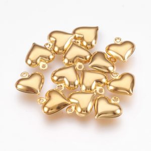 Heart Charms - Gold - Riverside Beads