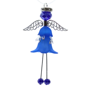 A blue flower fairy charm