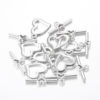 Platinum Heart Toggle - Riverside Beads