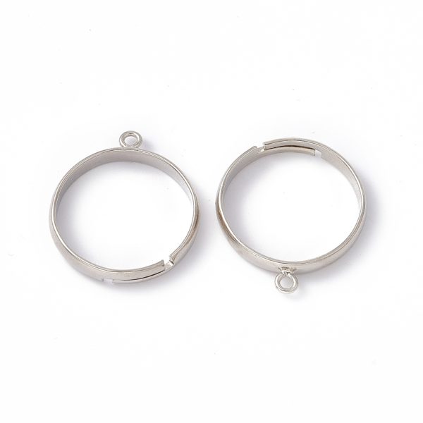 1 Loop Adjustable Beaded Ring - Riverside Beads