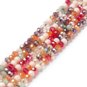 Autumn Harvest Bead Crystal Rondelle Bead - Riverside Beads
