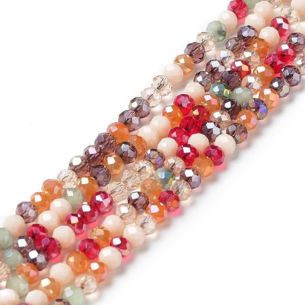 Autumn Harvest Bead Crystal Rondelle Bead - Riverside Beads
