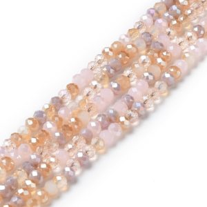 Cherry Blossom Bead Crystal Rondelle Bead - Riverside Beads
