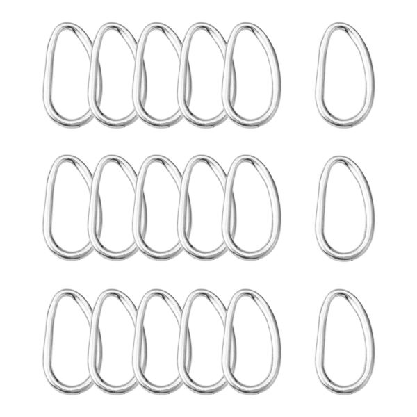 Twisted Oval Connector Link Rings -Riverside Beads