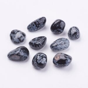 Snowflake Obsidian Stones - Riverside Beads