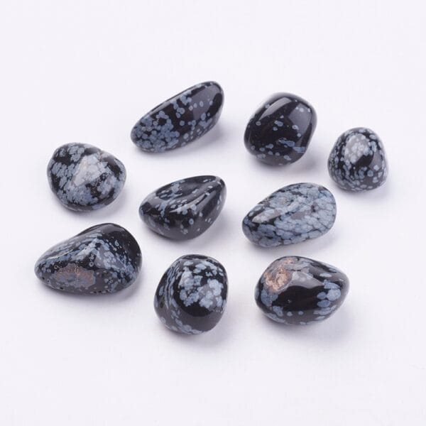 Snowflake Obsidian Stones - Riverside Beads