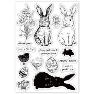 Springtime Easter Rabbits Stamp Set - Riverside Beads
