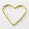 Small Gold Heart Connector Link Rings - Riverside Beads