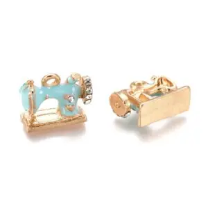 Enamel Sewing Machine Charms