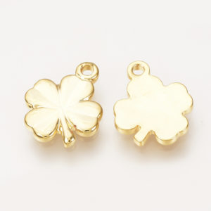 Small Four Leaf Clover Charms - Riverside Beads