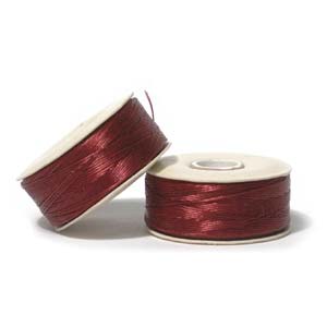 Nymo Beading Thread Size D - Red - Riverside Beads