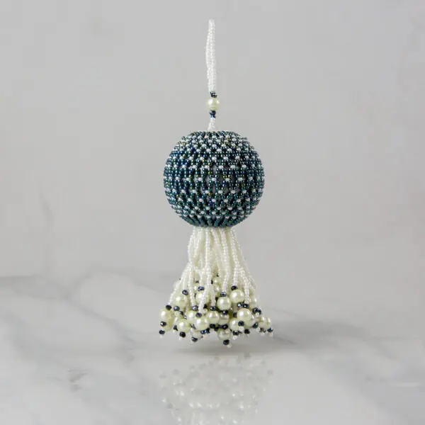 Christmas Netted Beaded Bauble Workshop - Riverside Beads