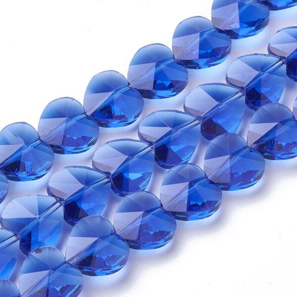 Glass 14mm Heart Bead - Riverside Beads