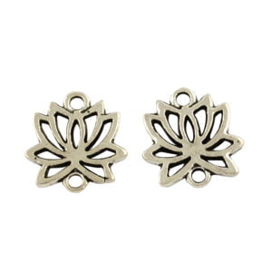 Lotus Link Connector Charms - Riverside Beads