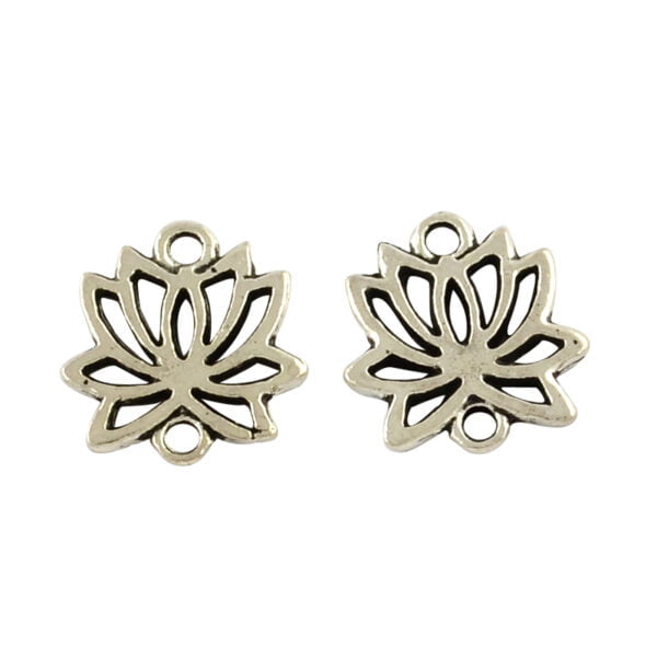 Lotus Link Connector Charms - Riverside Beads