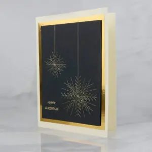 Snowflake Prick and Stitch Card Making