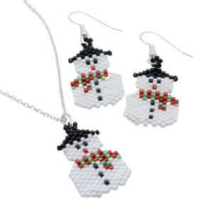 Snowman Necklace and Earrings Workshop - Riverside Beads