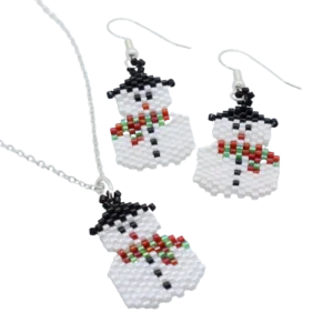 Snowman Necklace and Earrings Workshop - Riverside Beads