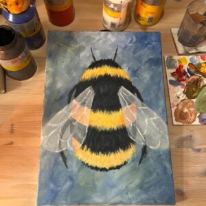 Bee Painting Cuppa and Canvas Workshop