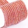 2mm Crystal Rondelle Bead Coral