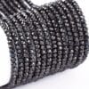 2mm Crystal Rondelle Bead Gun Metal