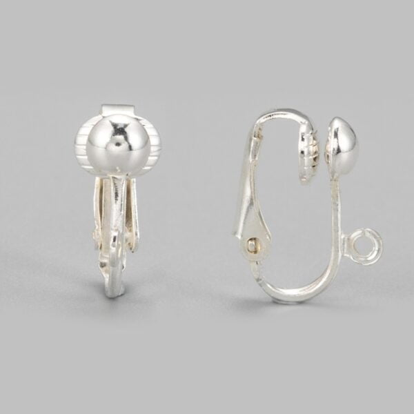 Silver Clip-On Earrings - Riverside Beads