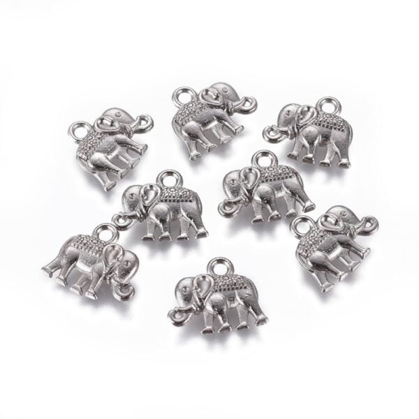 Small Elephant Charms - Riverside Beads