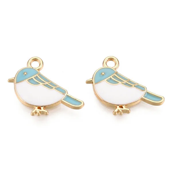 Enamel Bird Charms