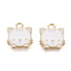 Enamel Cat Head Charms - Riverside Beads