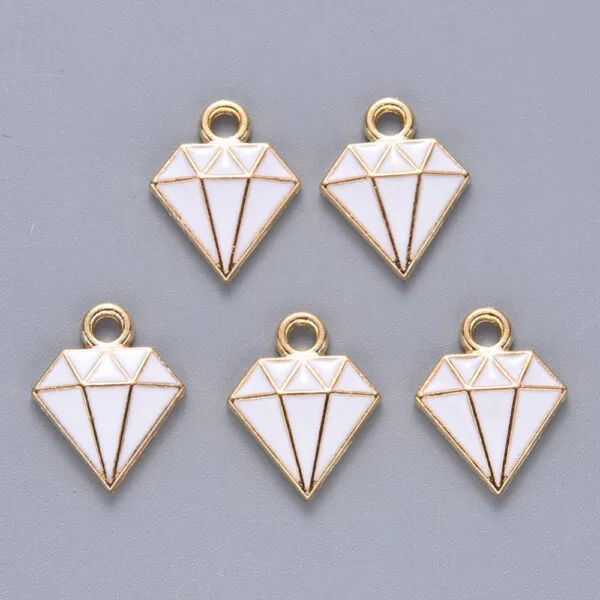 Enamel Diamond Charms