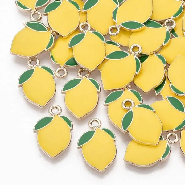 Enamel Lemon Charms