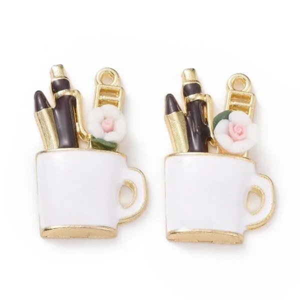 Enamel Stationary Mug Charms