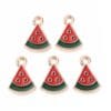 Enamel Watermelon Charms - Riverside Beads