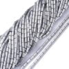 Glass Tube Bead - Platinum - Riverside Beads