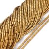 Glass Tube Bead - Gold - Riverside Beads