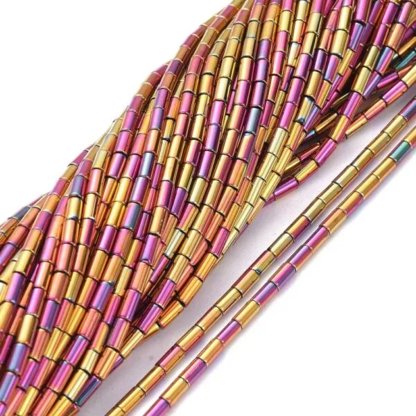 Glass Tube Bead Sunset