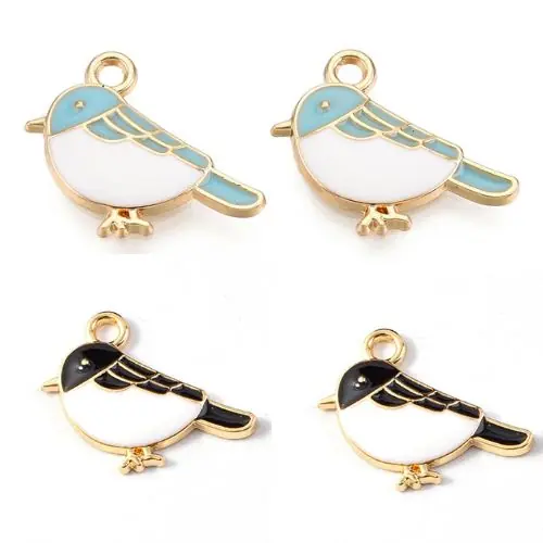 Enamel Bird Charms