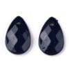 Acrylic Teardrop bead - Navy Blue - Opaque Raindrop pendant