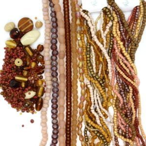 Brown Glass Bead Bundle - Riverside Beads