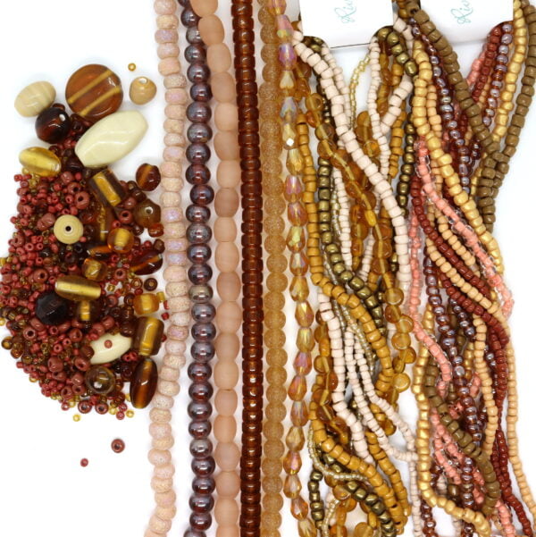 Brown Glass Bead Bundle - Riverside Beads