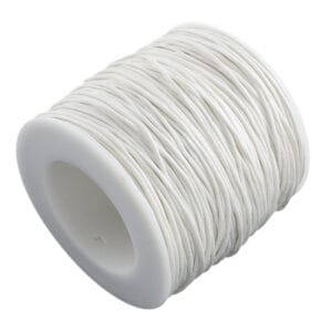 1mm Waxed Cotton Cord White