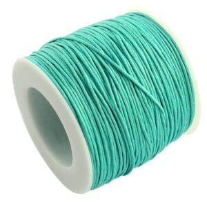 1mm Waxed Cotton Cord Teal