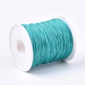 1mm Waxed Cotton Cord Teal