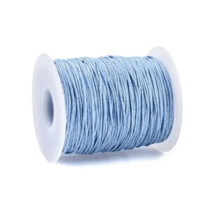 1mm Waxed Cotton Cord Blue